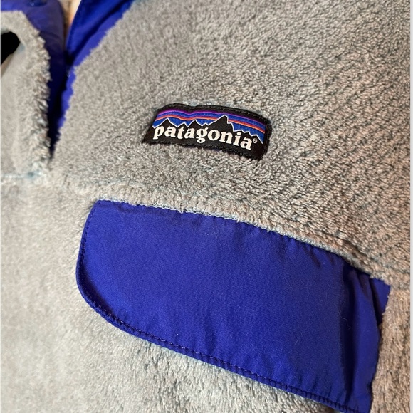 Patagonia Gray Purple Re-Tool Snap-T Pullover Fleece Sweater - Women's Large - Picture 5 of 8